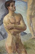georg pauli Bathing Men Germany oil painting artist